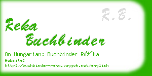 reka buchbinder business card